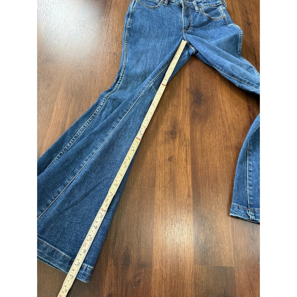 Wrangler NWT Retro Bailey High Rise Flare Jeans Med Wash 26x30 Western Boho - Picture 3 of 7